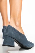 PANTOFI ALBASTRI PIELE NATURALA INTOARSA 1S77667