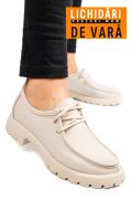 MOCASINI BEJ PIELE NATURALA 4S77247