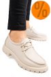 Mocasini bej piele naturala 4s77247
