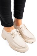 MOCASINI BEJ PIELE NATURALA 4S77247