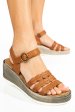 Sandale maro piele naturala ds77elta05
