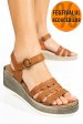 Sandale maro piele naturala ds77elta05