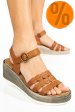 Sandale maro piele naturala ds77elta05