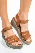 SANDALE MARO PIELE NATURALA DS77ELTA05