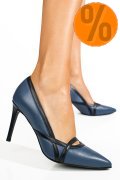 PANTOFI ALBASTRI PIELE NATURALA 1S77394