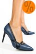 Pantofi albastri piele naturala 1s77394