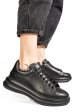 Pantofi sport negri piele naturala 4s77421