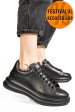 Pantofi sport negri piele naturala 4s77421