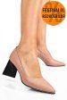 Pantofi nude toc negru piele naturala 5s77725