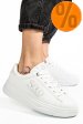 Soprani couture, pantofi sport white scw424p84