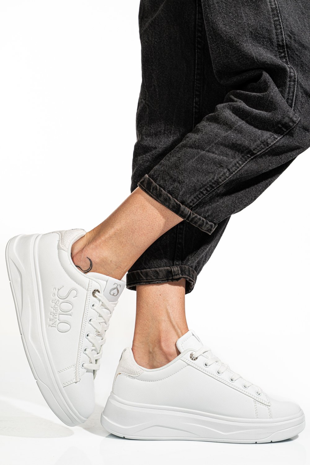 SOPRANI COUTURE, PANTOFI SPORT WHITE SCW424P84