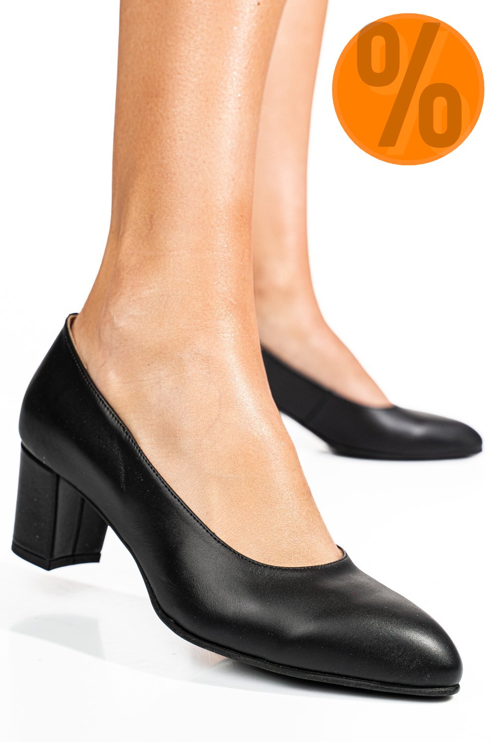 PANTOFI NEGRI PIELE NATURALA 1S77505B