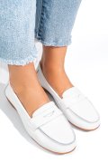 MOCASINI ALBI PIELE NATURALA FSP003633
