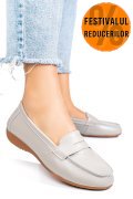MOCASINI GRI PIELE NATURALA FSP003633