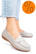 MOCASINI GRI PIELE NATURALA FSP003633