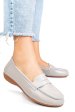 Mocasini gri piele naturala fsp003633