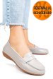 Mocasini gri piele naturala fsp003633