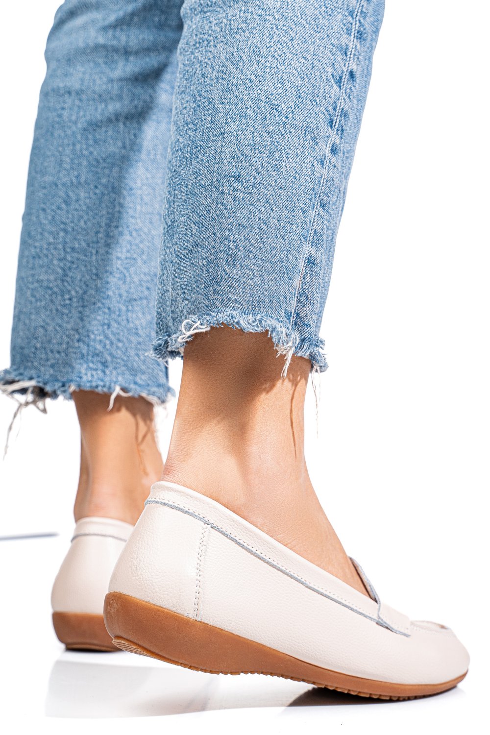 MOCASINI ROZ PIELE NATURALA FSP003633