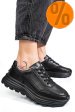 Pantofi sport black piele naturala fsp001-743