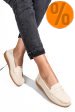 Mocasini bej piele naturala fspz1803