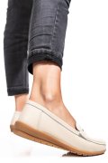 MOCASINI BEJ PIELE NATURALA FSPZ1803