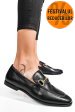 Mocasini negri piele naturala tima823