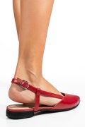 BALERINI ROSII PIELE NATURALA 3S7725