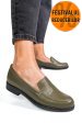 Mocasini olive piele naturala 1s77114