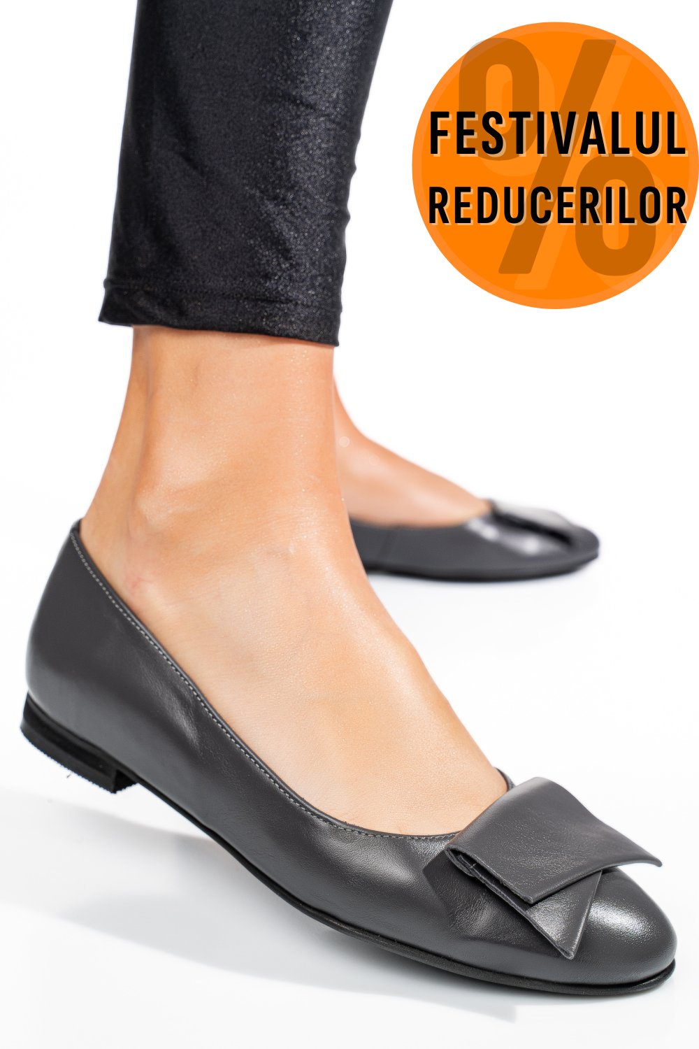 BALERINI GRI PIELE NATURALA 3S7705