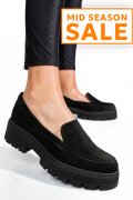 MOCASINI NEGRI PIELE NATURALA INTOARSA 2S7724