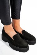 MOCASINI NEGRI PIELE NATURALA INTOARSA 2S7724