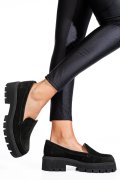 MOCASINI NEGRI PIELE NATURALA INTOARSA 2S7724