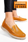 ESPADRILE PORTOCALII PIELE NATURALA 4S7715