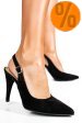 Pantofi negri piele naturala intoarsa 1s77909