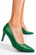 Pantofi dama guban piele naturala verde 1s77218