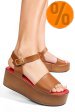 Sandale maro piele naturala cs77hiara207