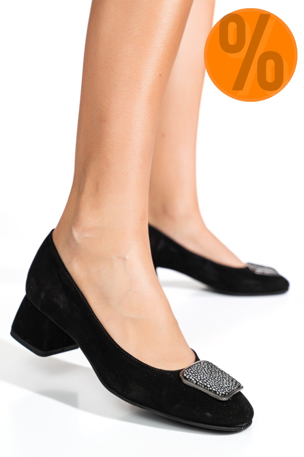 PANTOFI NEGRI PIELE NATURALA INTOARSA 5S77300