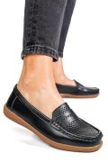 MOCASINI NEGRI PIELE NATURALA TSP3041