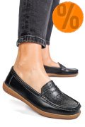MOCASINI NEGRI PIELE NATURALA TSP3041