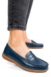 Mocasini bleumarin piele naturala tsp3041