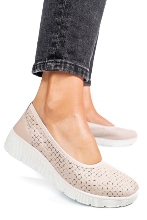Espadrile pink piele naturala fsp003-641