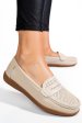 Mocasini bej piele naturala tsp3041