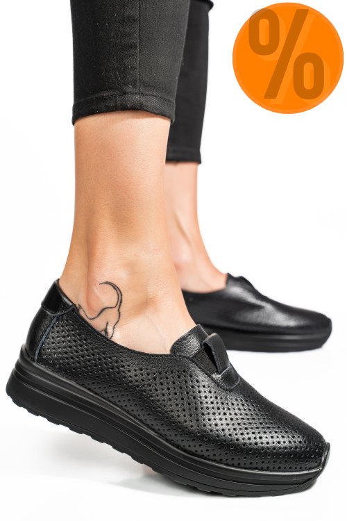 Espadrile negre piele naturala xsph3011