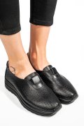 ESPADRILE NEGRE PIELE NATURALA XSPH3011
