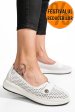 Mocasini albi piele naturala jspy3951