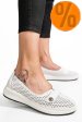 Mocasini albi piele naturala jspy3951
