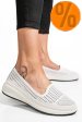 Espadrile albe piele naturala jspy3952