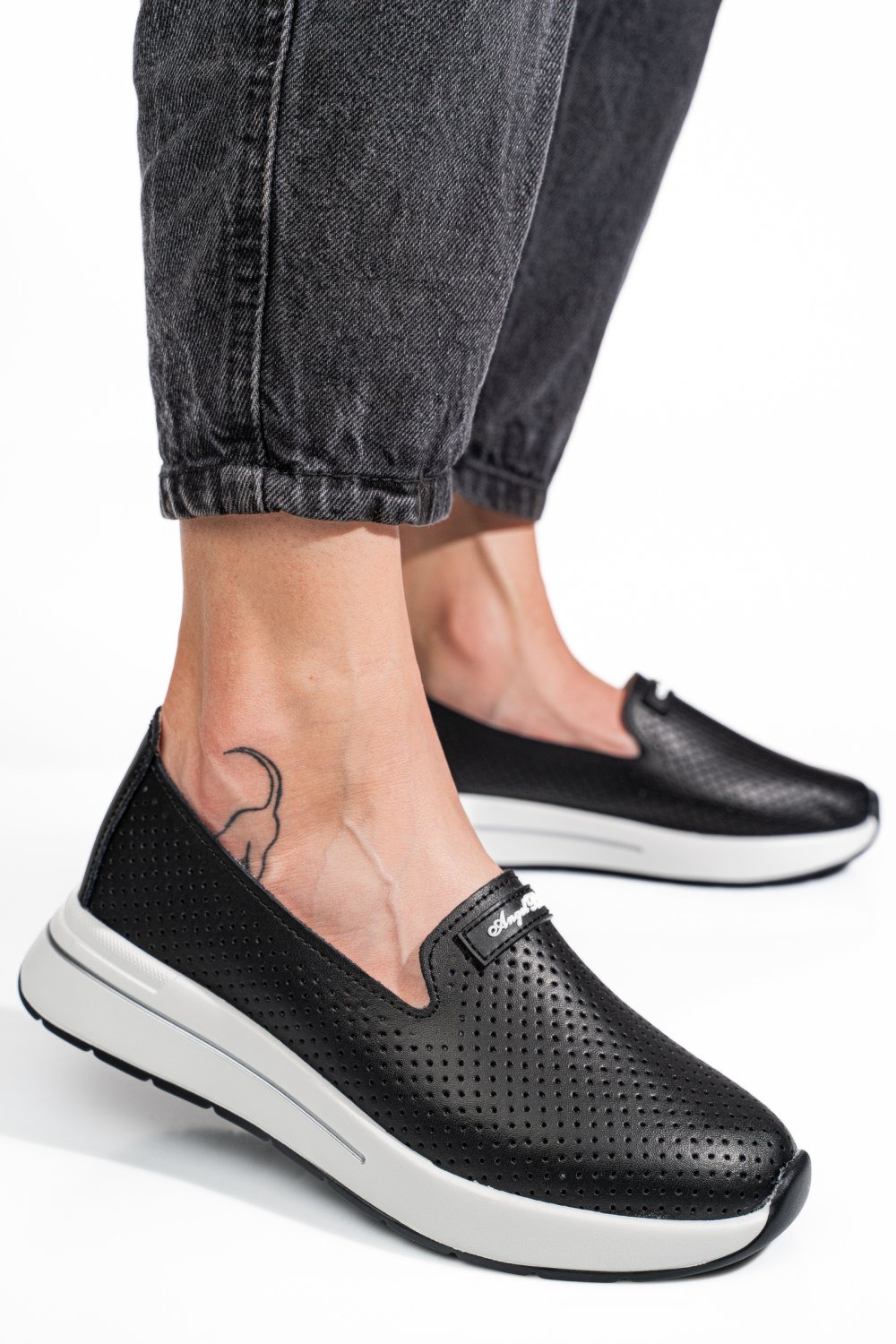 MOCASINI BLACK PIELE NATURALA JSPY5271