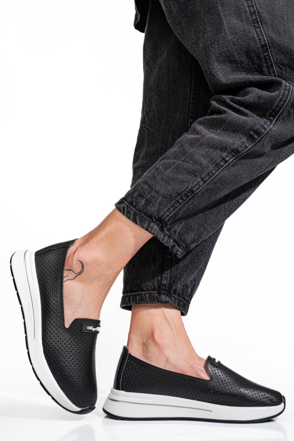 MOCASINI BLACK PIELE NATURALA JSPY5271