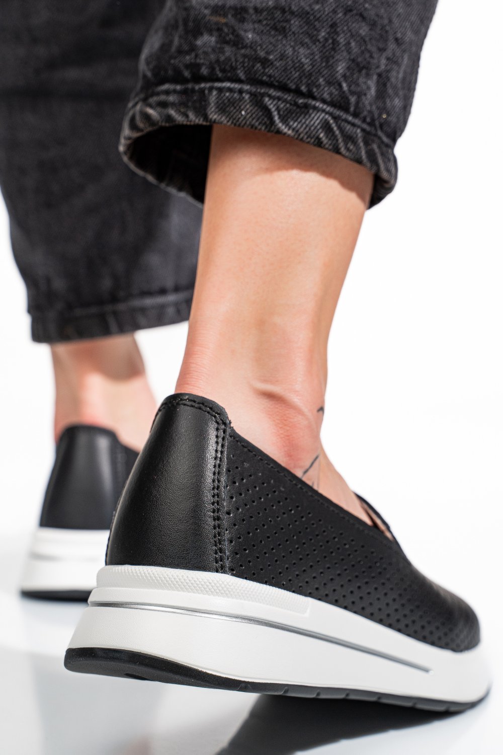 MOCASINI BLACK PIELE NATURALA JSPY5271